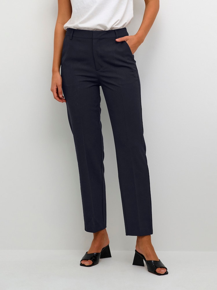 Kaffe Sakura High Waist Zipped Trousers - Image 1 of 6