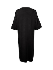 Kaffe Fenia Knitted Midi Black Dress - Image 5 of 5