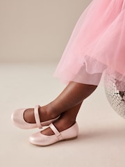 Rosa - Mary-Jane-Schuhe für besondere Anlässe mit Klettverschluss - Bild 1 von 9