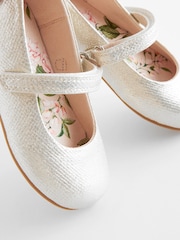 Silver Standard Fit (F) Mary Jane Touch Fastening Occasion Shoes - Image 5 of 10