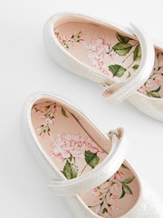Silver Standard Fit (F) Mary Jane Touch Fastening Occasion Shoes - Image 7 of 10