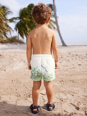 Weiß-grün - Badeshorts mit Print (3 M.–7 J.) - Bild 2 von 7