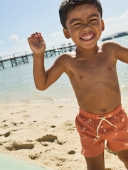 Rust Palm Printed Swim Shorts (3mths-16yrs) - Image 1 of 6