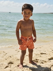 Rust Palm Printed Swim Shorts (3mths-16yrs) - Image 2 of 6