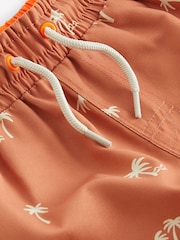 Rust Palm Printed Swim Shorts (3mths-16yrs) - Image 6 of 6