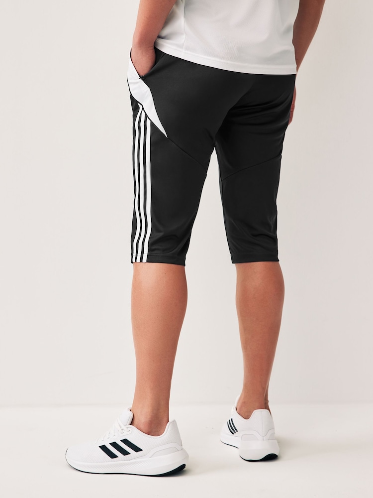 adidas Black Tiro 24 3/4 Joggers - Image 2 of 4 adidas Black Tiro 24 3/4 Joggers - Image 2 of 4