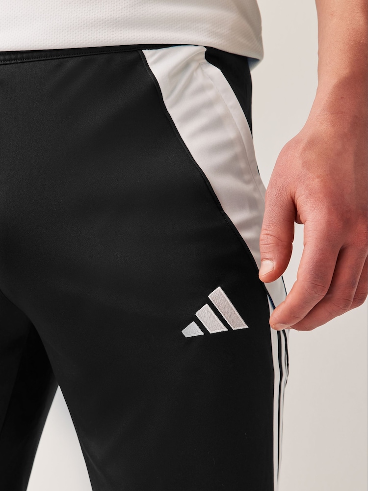 adidas Black Tiro 24 3/4 Joggers - Image 3 of 4