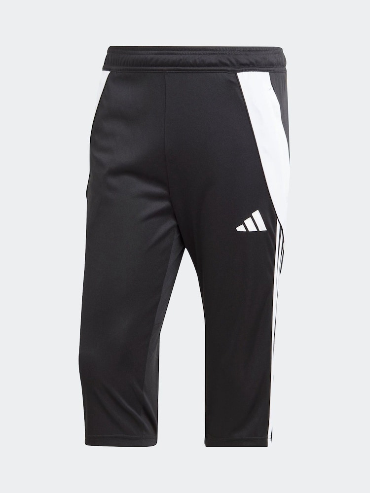 adidas Black Tiro 24 3/4 Joggers - Image 4 of 4