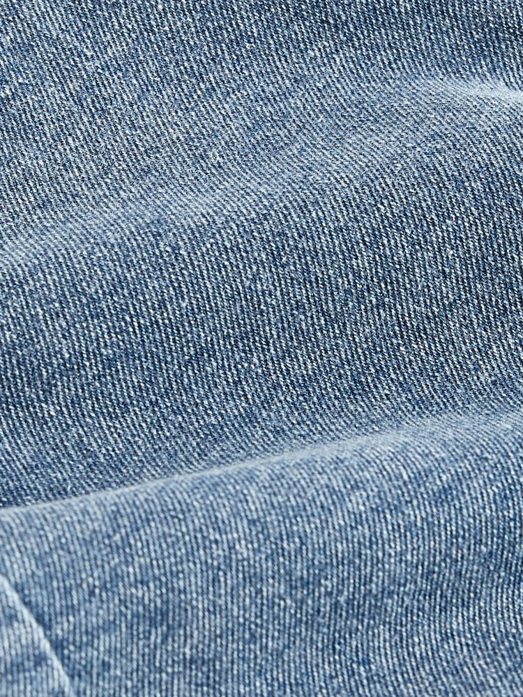 Mid Blue Maternity Denim Boyfriend Shorts - Image 8 of 8