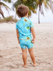Blue Puffer Fish Sunsafe Top and Shorts Set (3mths-7yrs) - Image 3 of 8