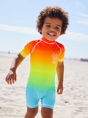 Rainbow Dip Dye Sunsafe All-In-One Swimsuit (3mths-7yrs) - Image 1 of 9