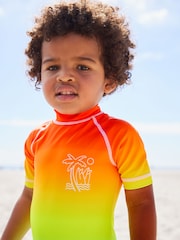 Rainbow Dip Dye Sunsafe All-In-One Swimsuit (3mths-7yrs) - Image 5 of 9