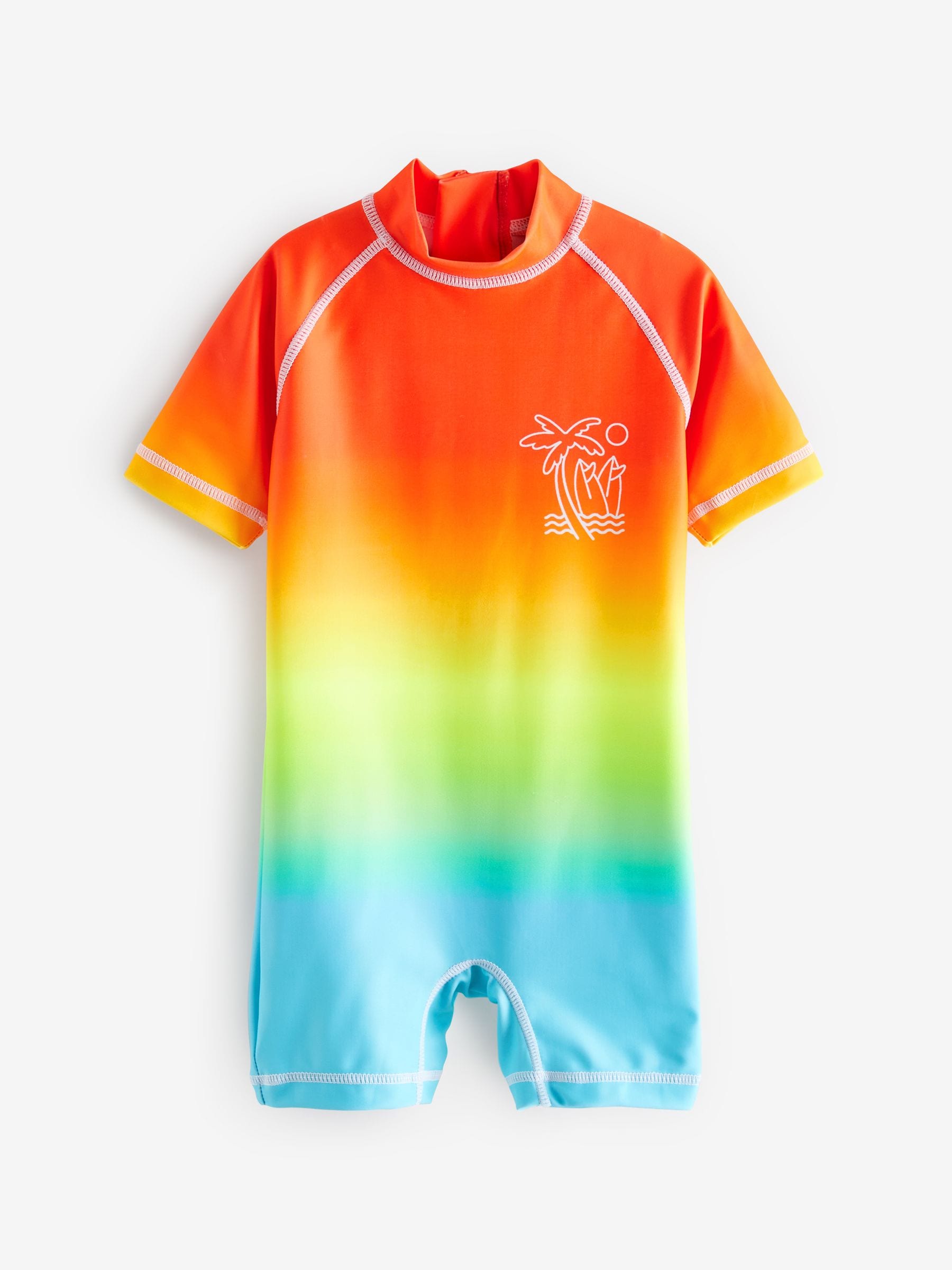 Buy Rainbow Dip Dye Sunsafe All-In-One Swimsuit (3mths-7yrs) from