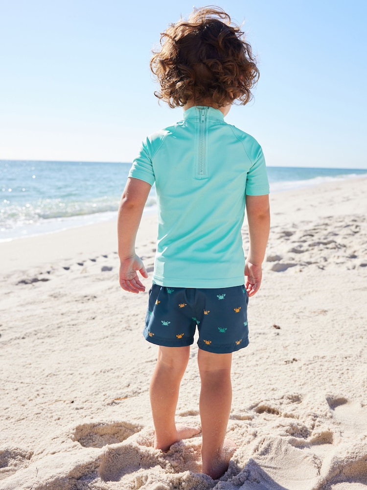 Blue Crab Sunsafe Top and Shorts Set (3mths-7yrs) - Image 2 of 8