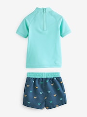 Blue Crab Sunsafe Top and Shorts Set (3mths-7yrs) - Image 7 of 8