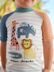 Neutral Safari Sunsafe Top and Shorts Set (3mths-7yrs) - Image 5 of 6