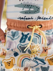 Neutral Safari Sunsafe Top and Shorts Set (3mths-7yrs) - Image 6 of 6