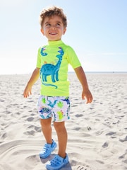 Yellow Dinosaur Sunsafe Top and Shorts Set (3mths-7yrs) - Image 1 of 9