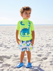 Yellow Dinosaur Sunsafe Top and Shorts Set (3mths-7yrs) - Image 2 of 9