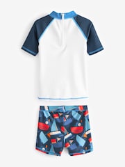 Navy Boat Sunsafe Top and Shorts Set (3mths-7yrs) - Image 7 of 8