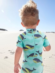 Mint Whale Sunsafe All-In-One Swimsuit (3mths-7yrs) - Image 3 of 9