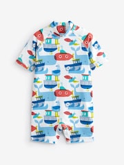Blue Red Submarines Sunsafe All-In-One Swimsuit (3mths-7yrs) - Image 6 of 8