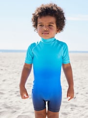 Blauer Farbverlauf - Sunsafe Einteiliger Badeanzug (3 Monate bis 7 Jahre) - Bild 1 von 9