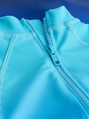 Blauer Farbverlauf - Sunsafe Einteiliger Badeanzug (3 Monate bis 7 Jahre) - Bild 9 von 9
