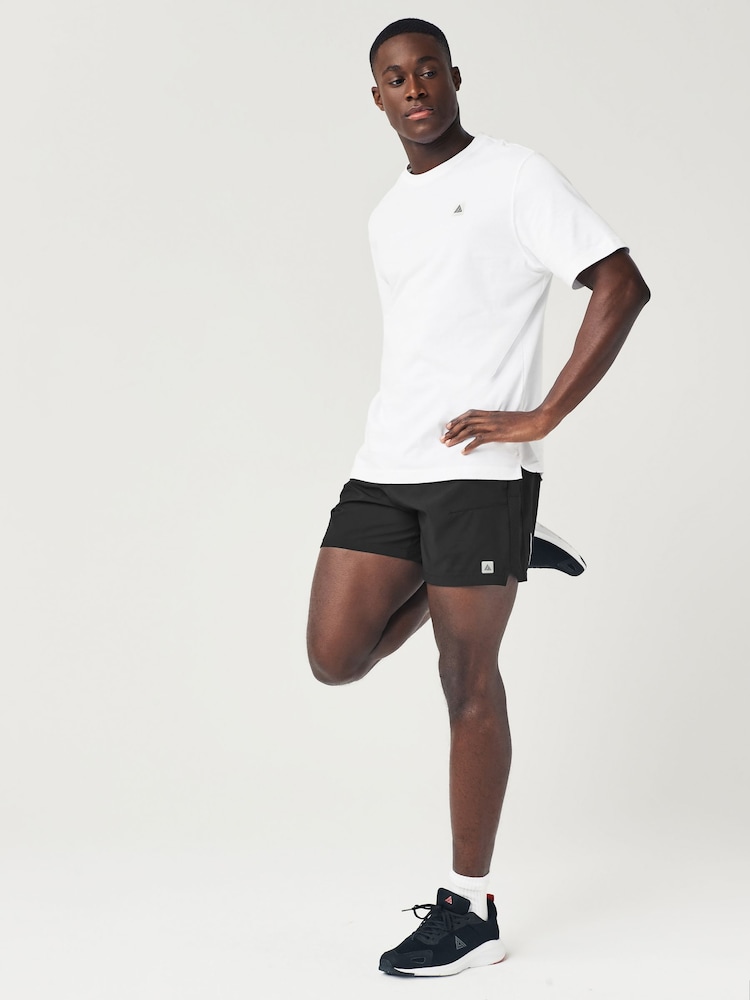 Black 5 Inch Active Gym Sports Shorts - Image 2 of 9