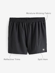 Black 5 Inch Active Gym Sports Shorts - Image 4 of 9