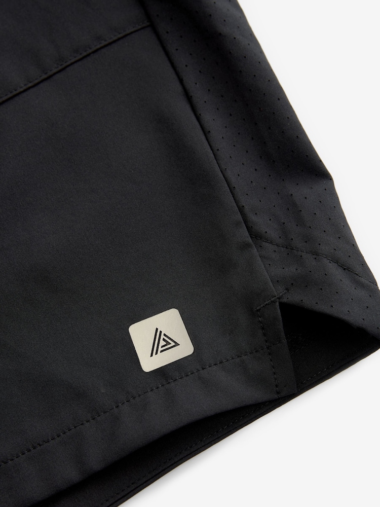 Black 5 Inch Active Gym Sports Shorts - Image 9 of 9