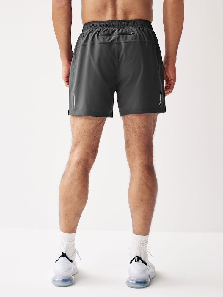 Slate Grey 5 Inch Active Gym Sports Shorts - Image 2 of 8