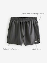 Slate Grey 5 Inch Active Gym Sports Shorts - Image 4 of 8
