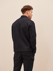 Navy Blue EDIT Jersey Shacket - Image 2 of 4