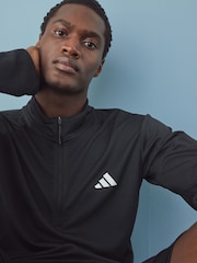adidas Black Train Essentials Training Long Sleeve Sweatshirt - Image 1 of 7