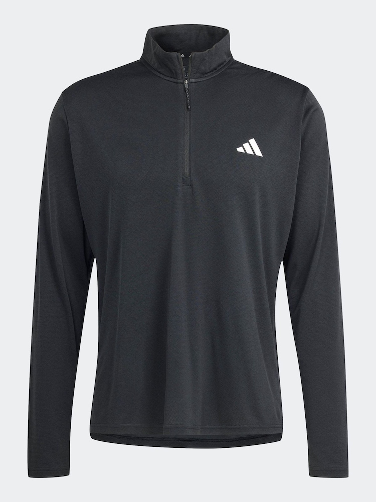 adidas Black Train Essentials Training Long Sleeve Sweatshirt - Image 7 of 7