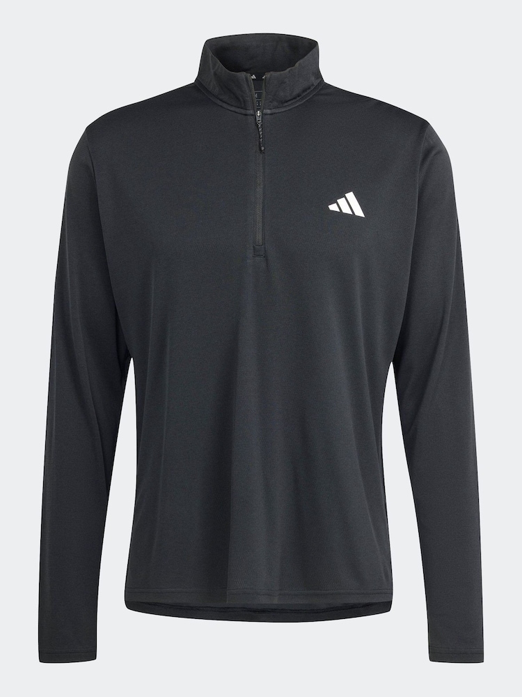 Schwarz - adidas Train Essentials – langärmeliges Sweatshirt - Bild 8 von 8