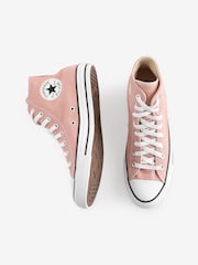 Converse Light Pink Chuck Taylor All Star High Trainers - Image 4 of 18
