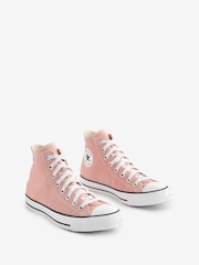 Converse Light Pink Chuck Taylor All Star High Trainers - Image 6 of 18
