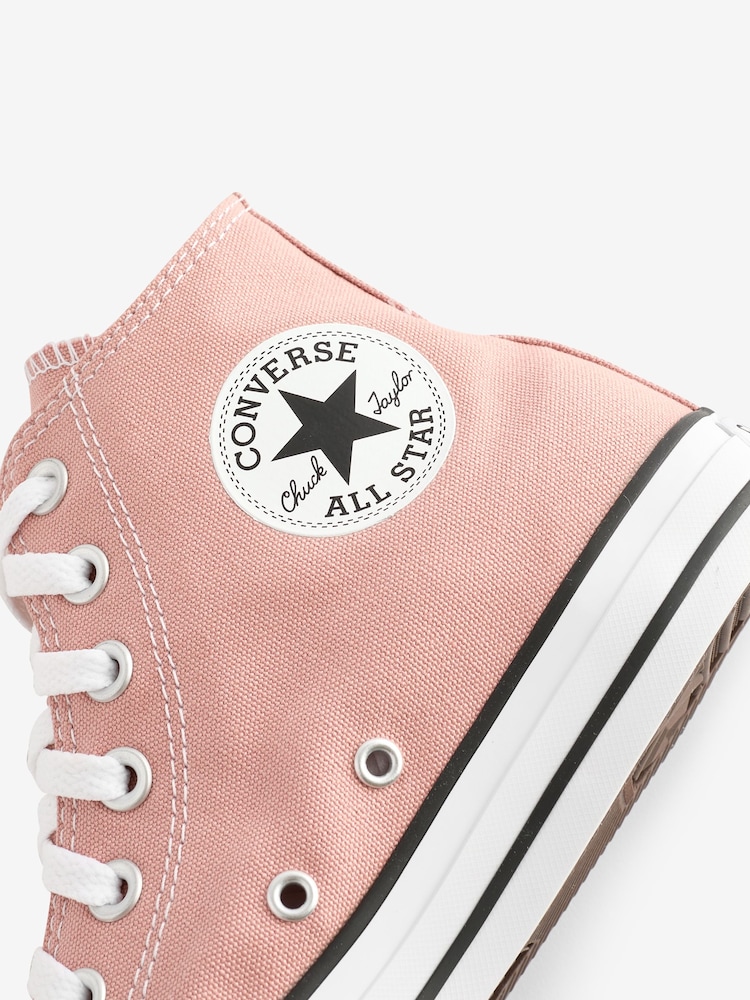 Buy Converse Light Pink Chuck Taylor All Star High Trainers from