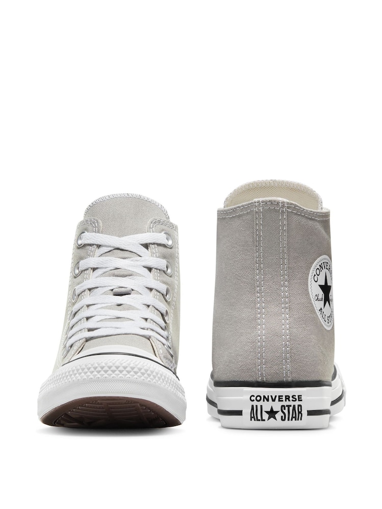 Converse Grey Chuck Taylor All Star Trainers - Image 2 of 7