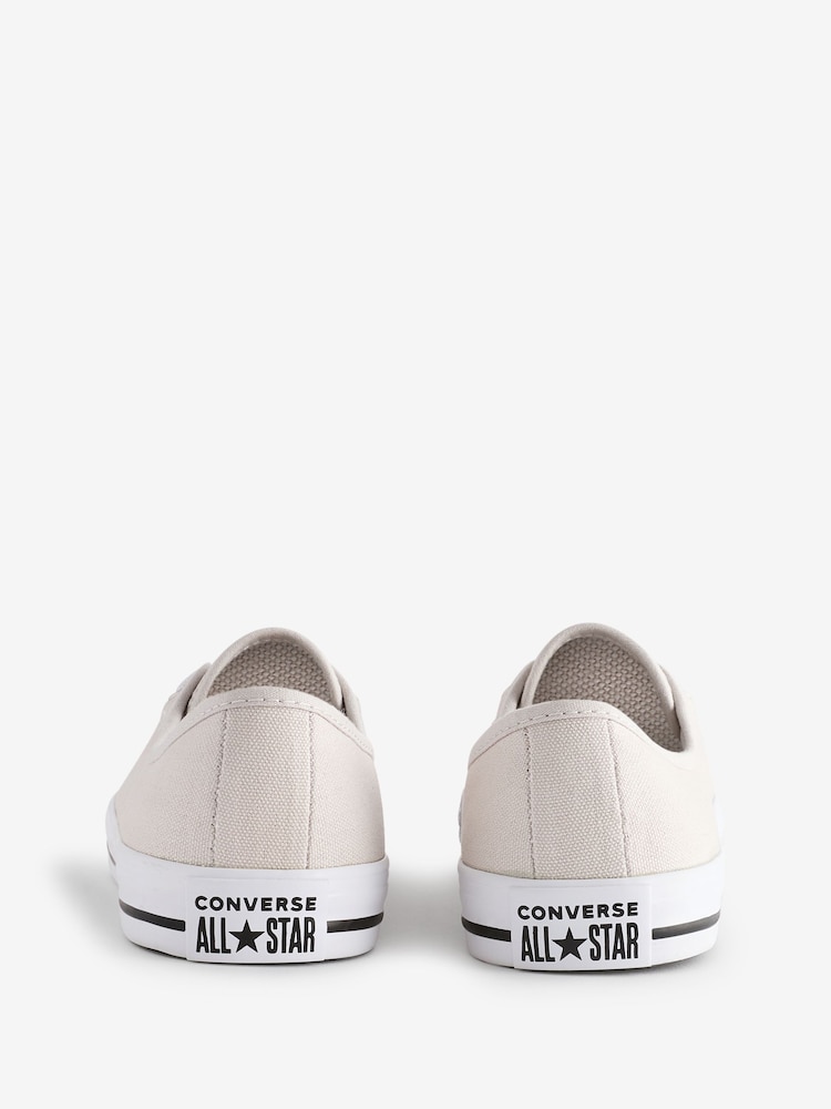 Converse White Chuck Taylor All Star Ballet Lace Slip On Shoes - Image 4 of 9