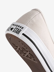 Converse White Chuck Taylor All Star Ballet Lace Slip On Shoes - Image 8 of 9