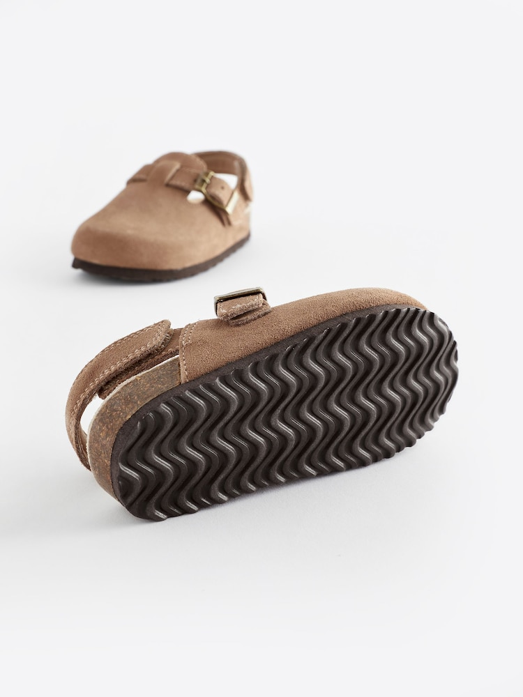 rjava - Suede Leather cokla z zapenjanjem z ježkom - Slika 9 iz 9 rjava - Suede Leather cokla z zapenjanjem z ježkom - Slika 9 iz 9