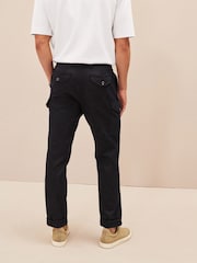 Navy Blue EDIT Cargo Trousers - Image 4 of 10