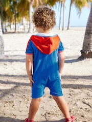 Red Spiderman Towelling All-In-One (3mths-7yrs) - Image 3 of 7