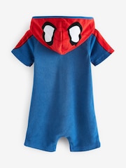 Red Spiderman Towelling All-In-One (3mths-7yrs) - Image 6 of 7