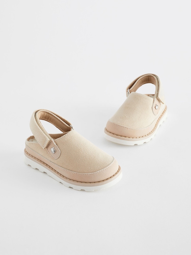 Neutral Fleece Lined Ankle Strap Clogs - Image 2 of 7