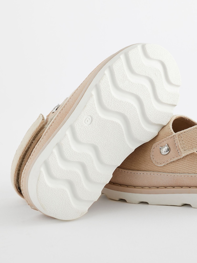 Neutral Fleece Lined Ankle Strap Clogs - Image 7 of 7