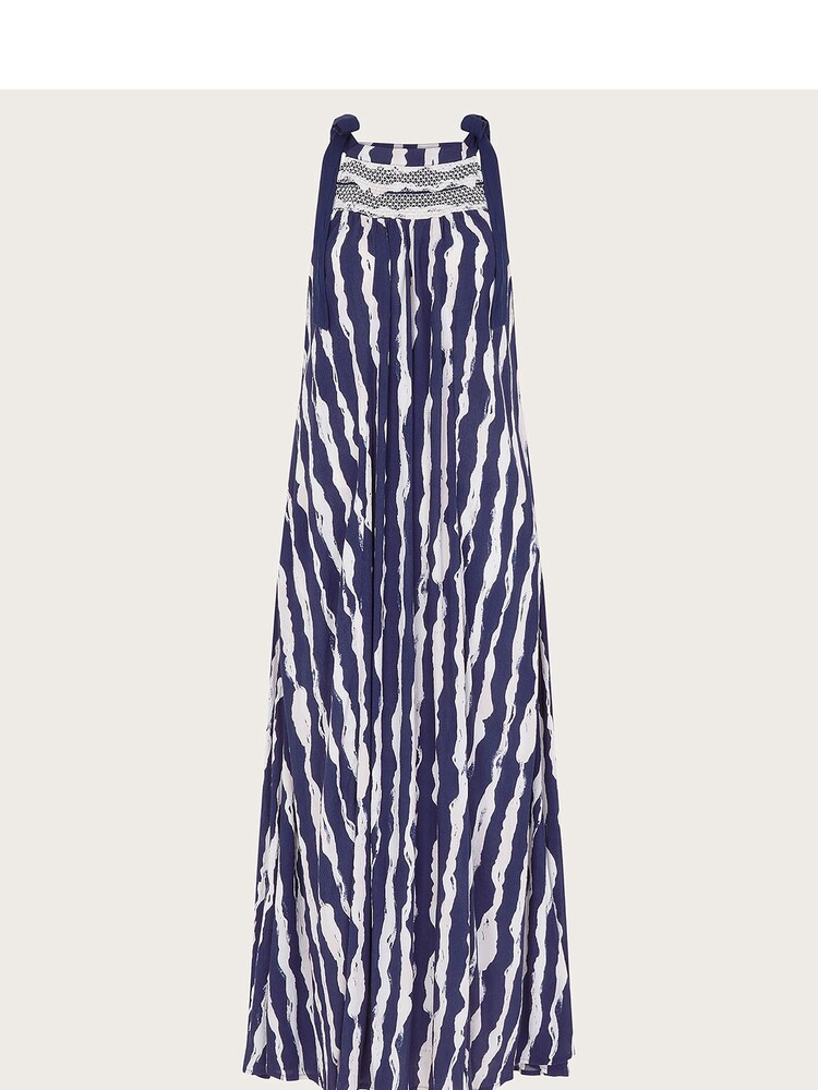 Monsoon Blue Caity Stripe Dress - Image 5 of 5 Monsoon Blue Caity Stripe Dress - Image 5 of 5